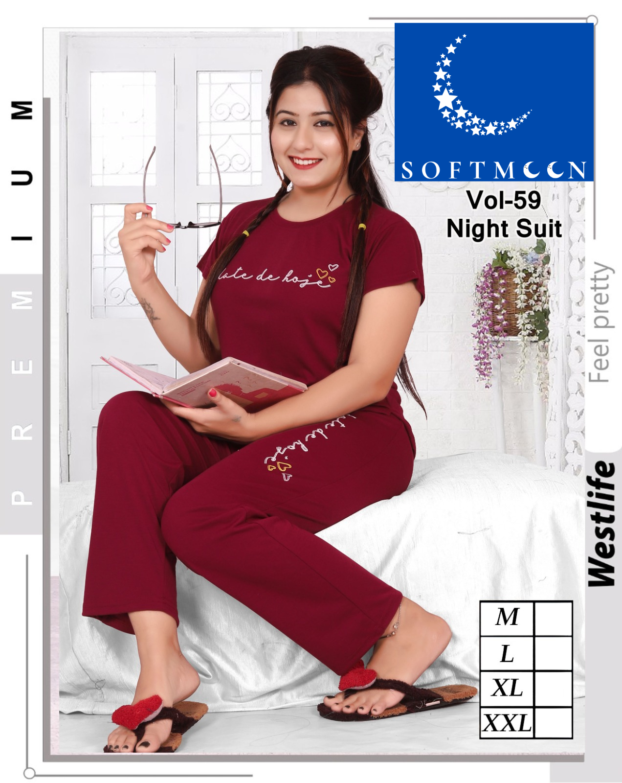 Premium T-shirt lower set | Softmoon Comet vol-59