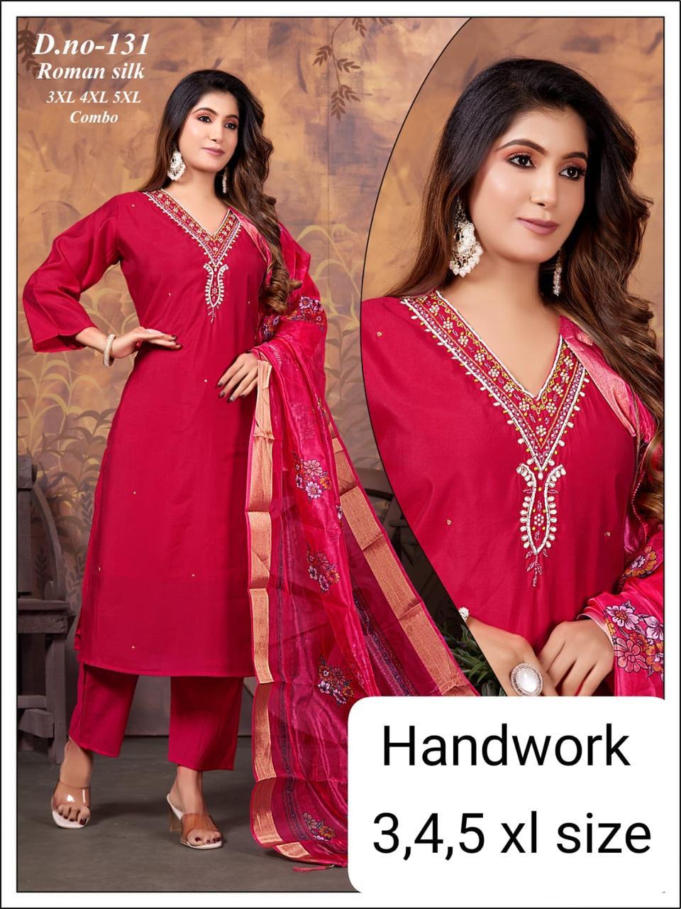 Classy Handwork Big Size 3pc