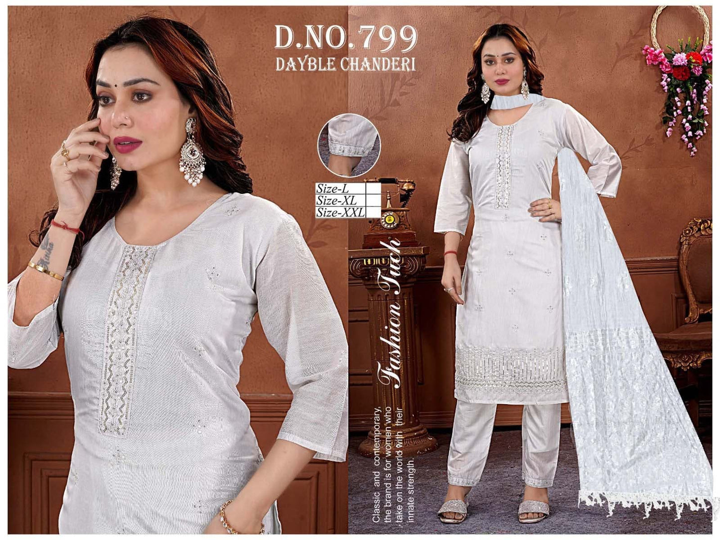 Chanderi Affordable Range 3pc Set