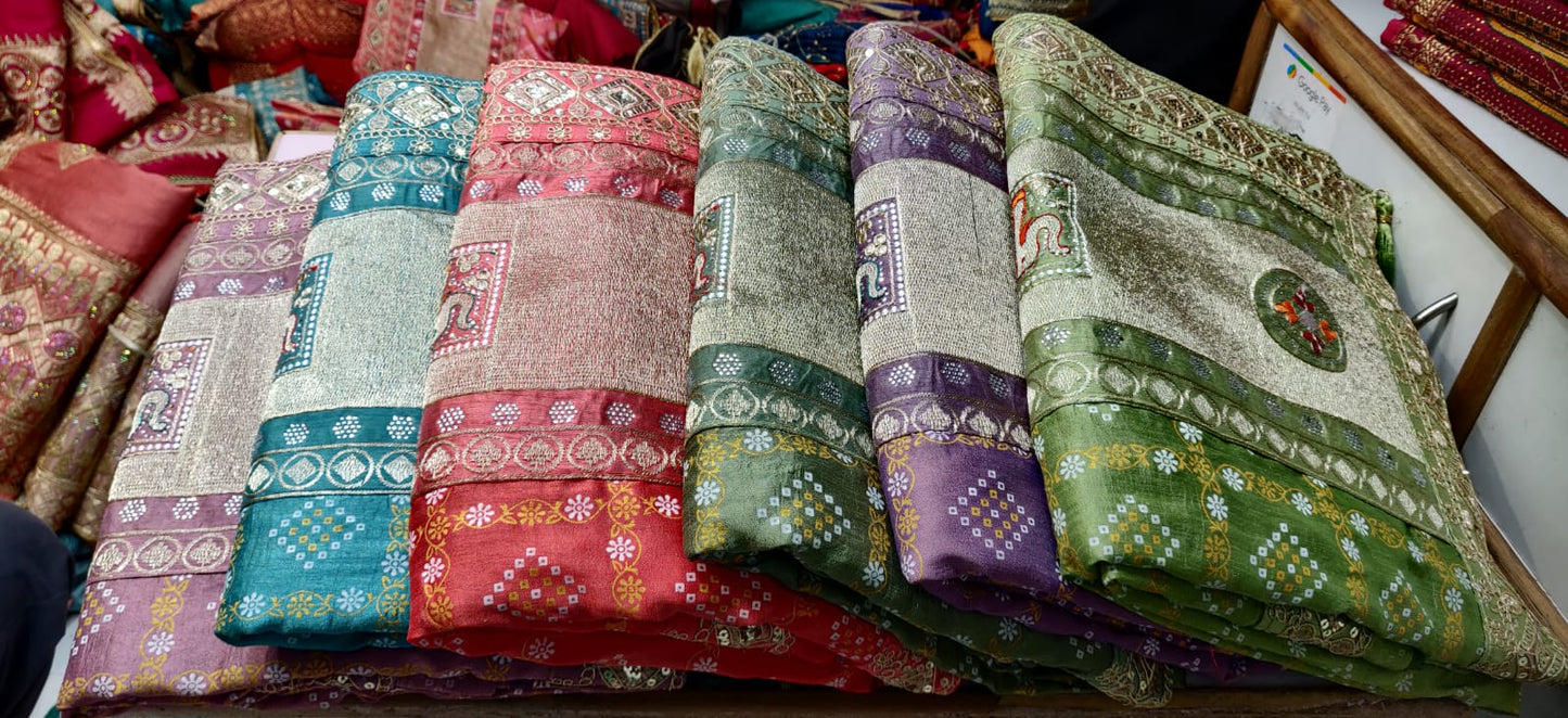 Banaskathi Style Silk Blend Sarees