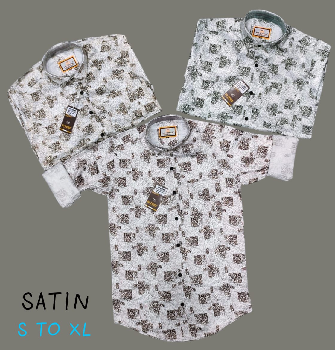Men's Satin Printed Shirt