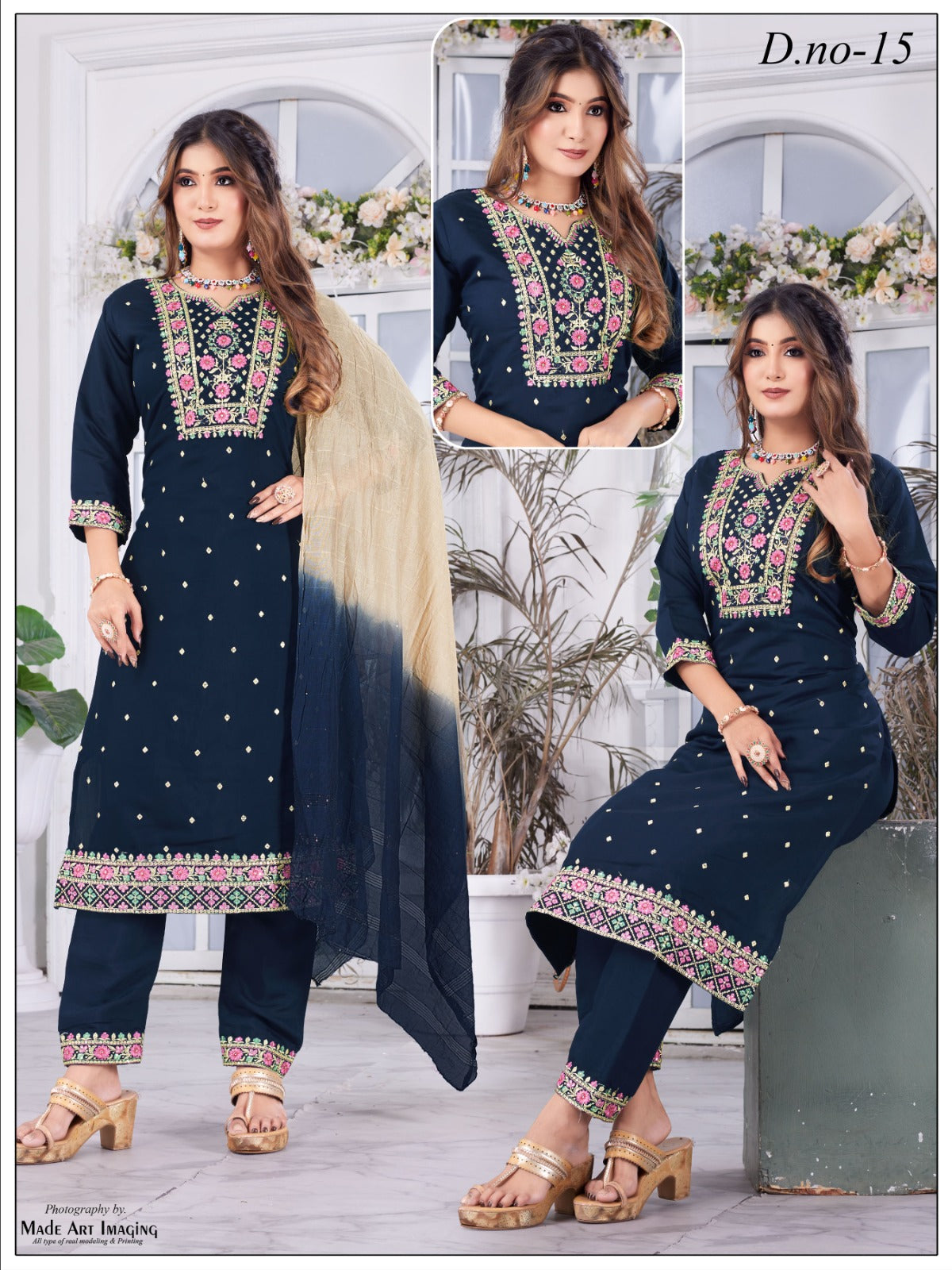 Women's Embroidered Amazing 3pc set