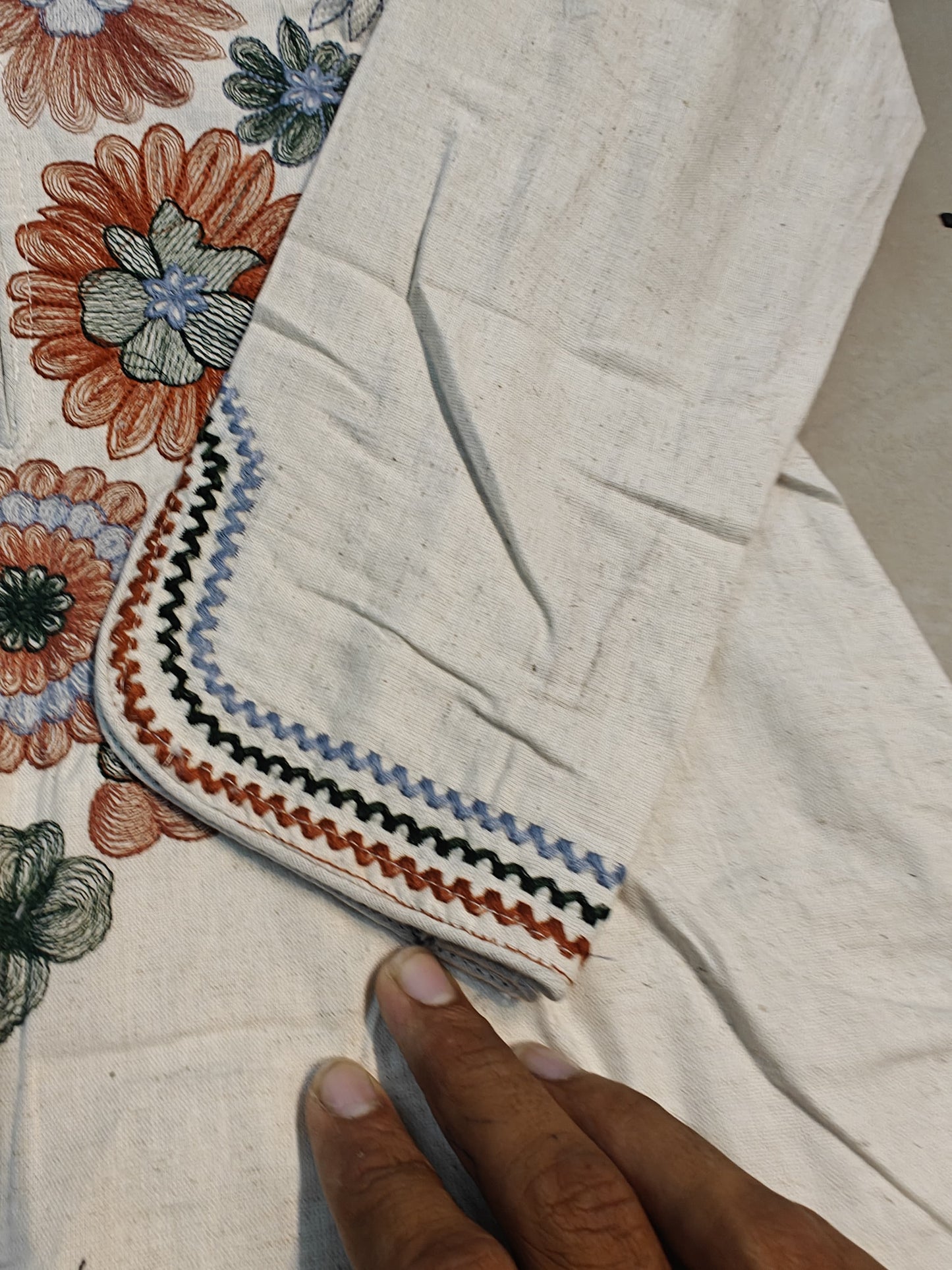 Premium Khadi Heavy Design Embroidered Co-ord set