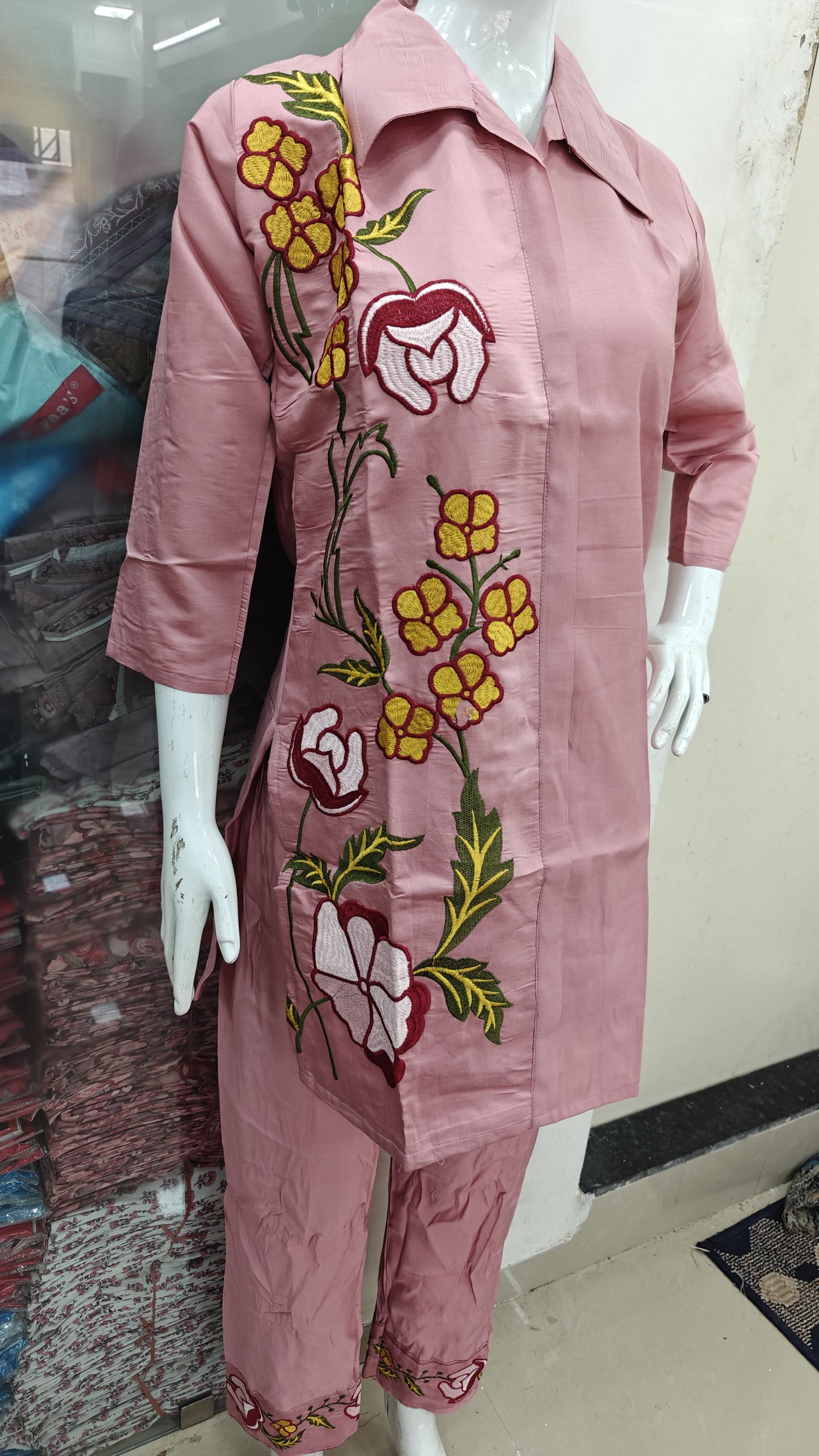 Exclusive Roman Embroidered Co-ord Set