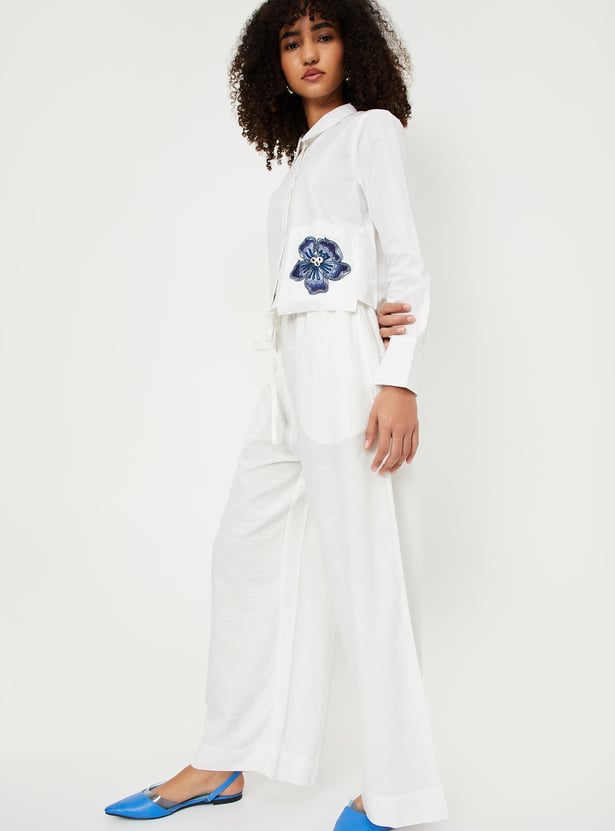 HEAVY RAYON PLAZO XXL SIZE WITH NAARA & RUMALI