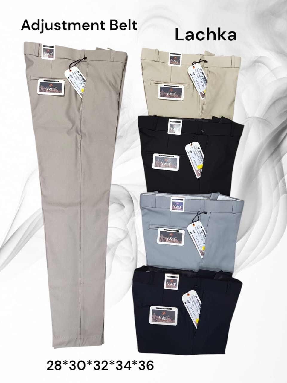 Men's Laycra Lachka Belt Trousers