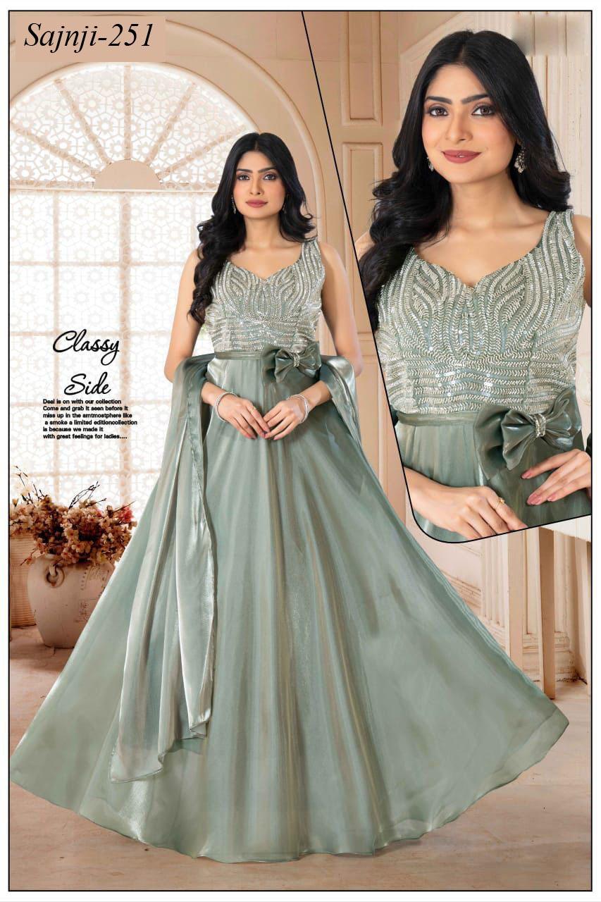 Jimmy Choo Flared Evening Gown