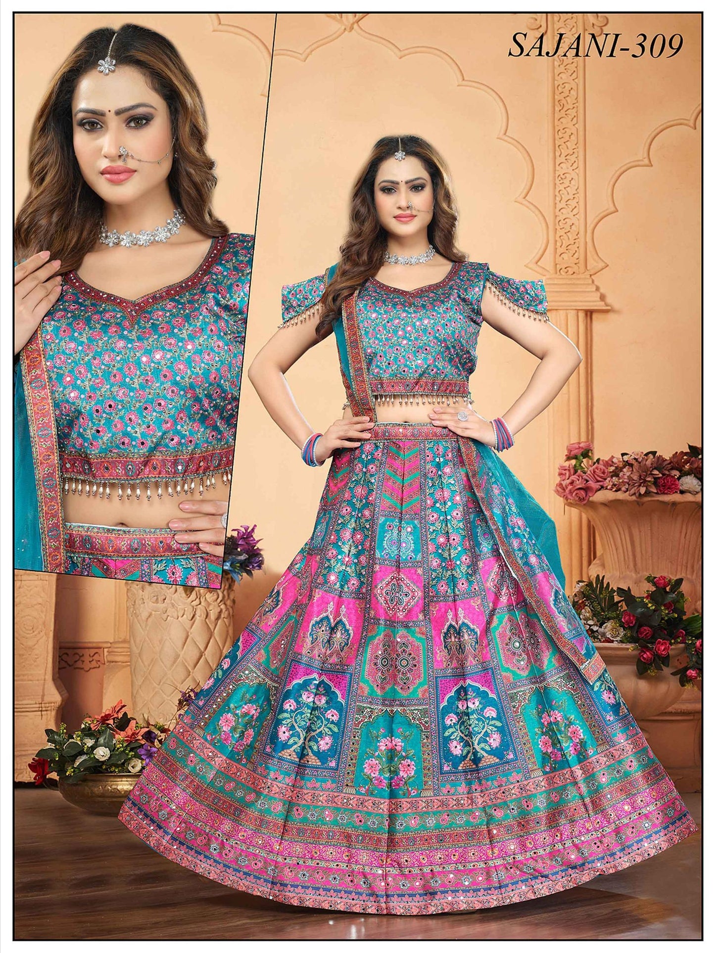 Digital Print Crop Top mirror pattern dress