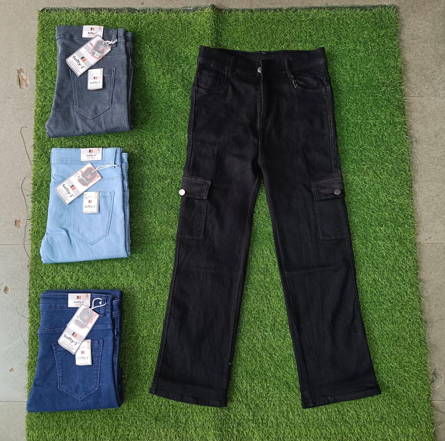 Dobby Cargo 6pc Softy Jeans Girls