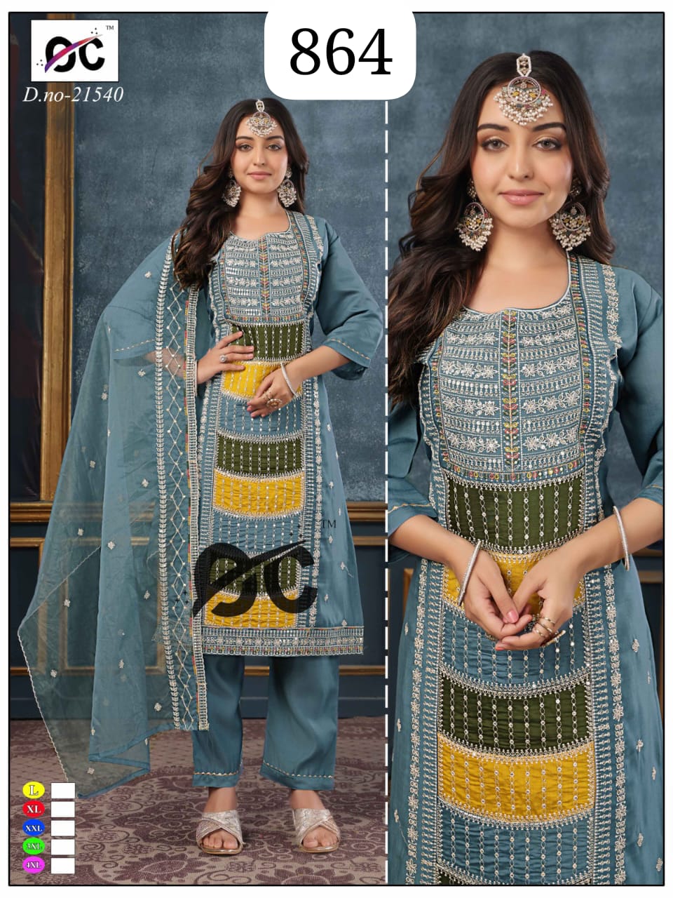 Full Embroidery Ultimate combination - OC KURTIS