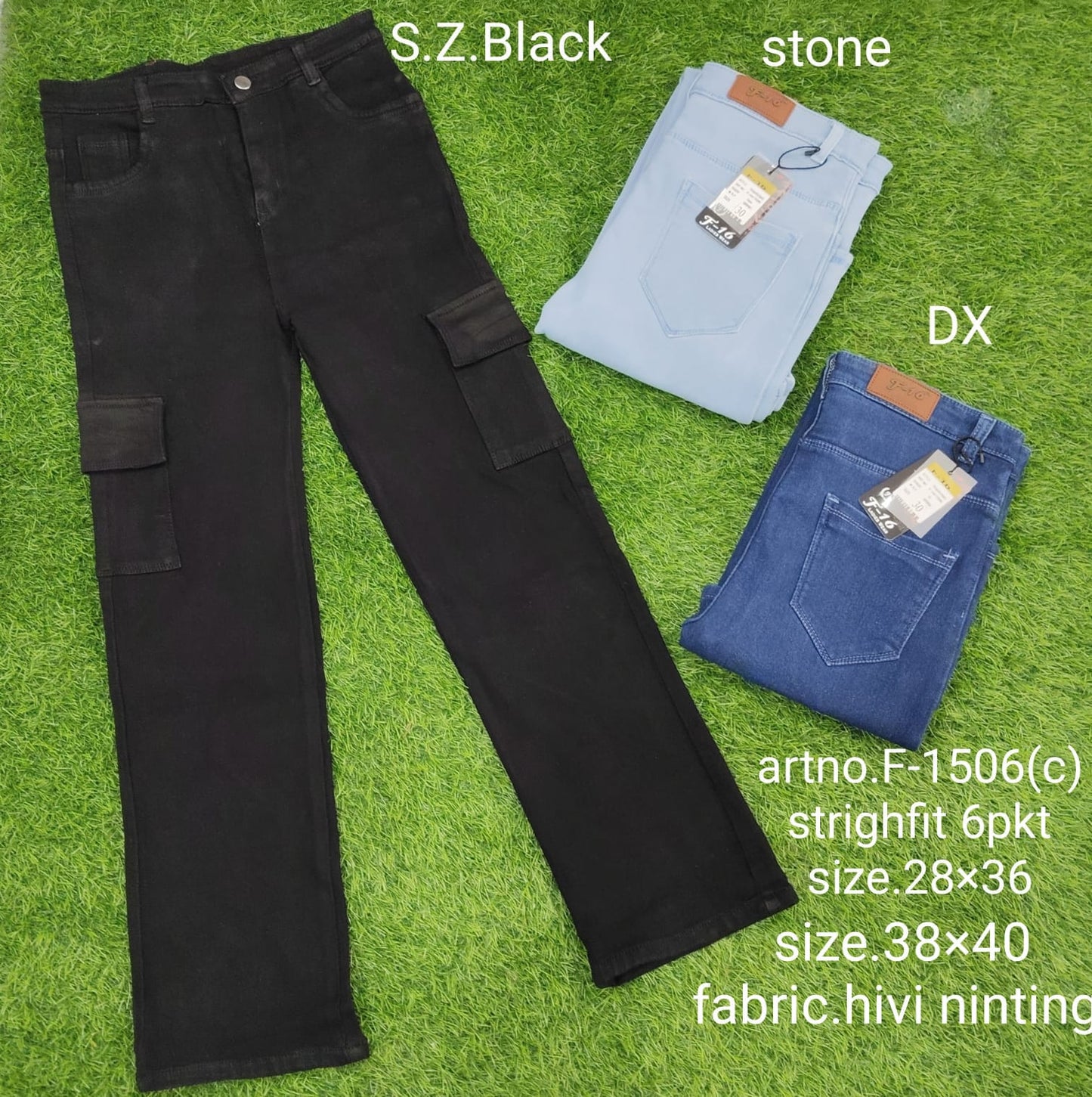 Wide leg Cotton Denim Jeans