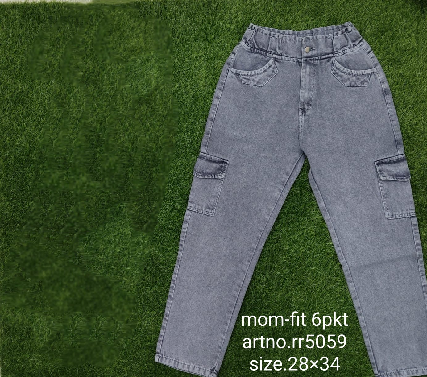 Mom Fit 6 pocket denim jeans