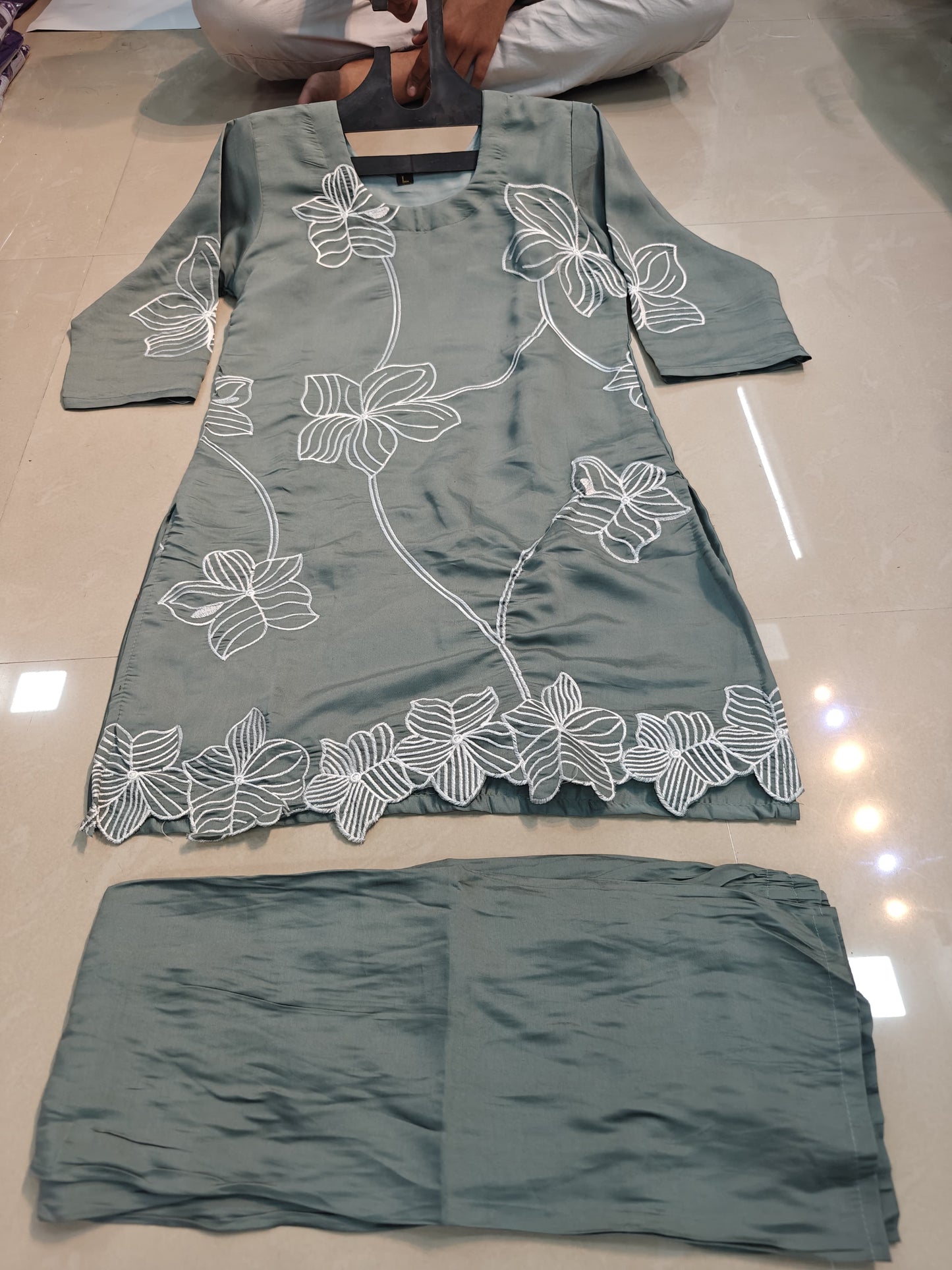 Elegant Roman Cord Set Cut work Clasic