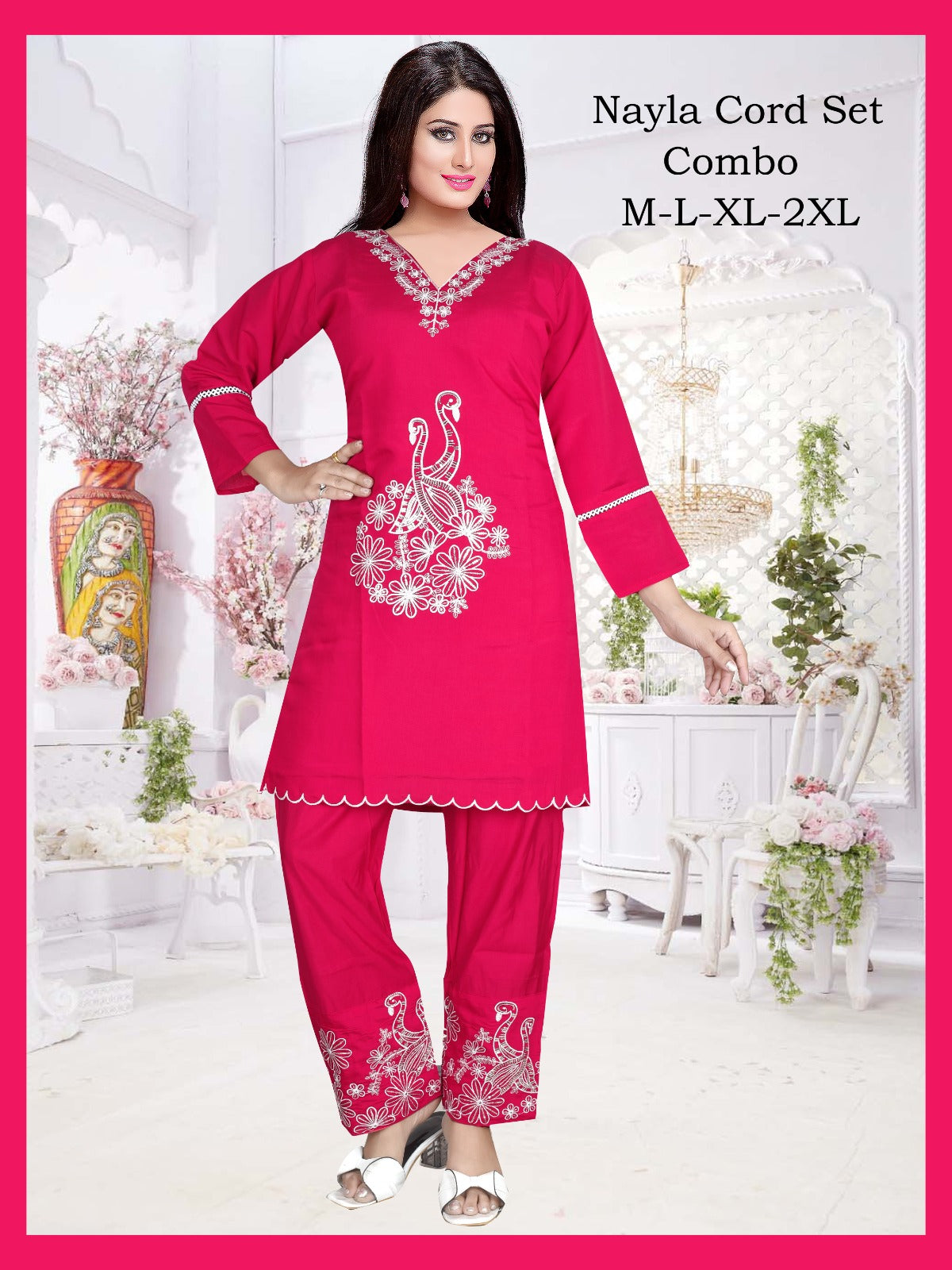 Luxurious embroided Roman Co-ord Set