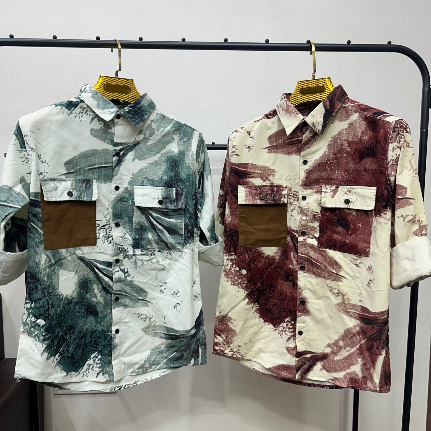 Fashionable Casual Shirts with Unique Texture and Pattern