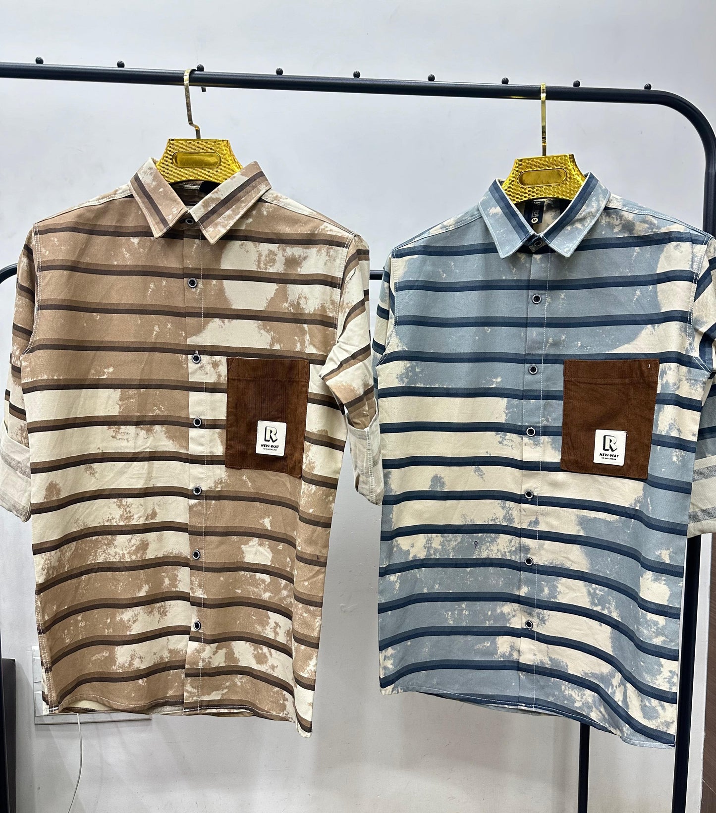 Trendy Men's Ombre Print Shir