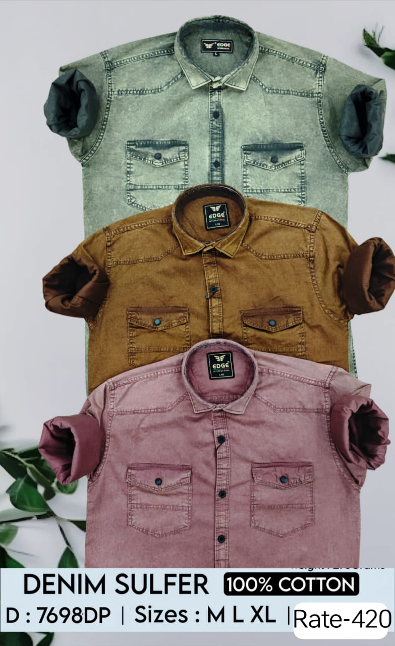 Club Denim Forever - Premium Men Sulfer Colour chart