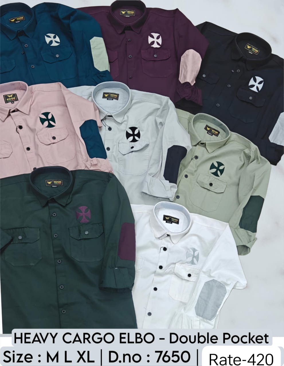 Cargo Elbow Double Pocket Embroidey outclass