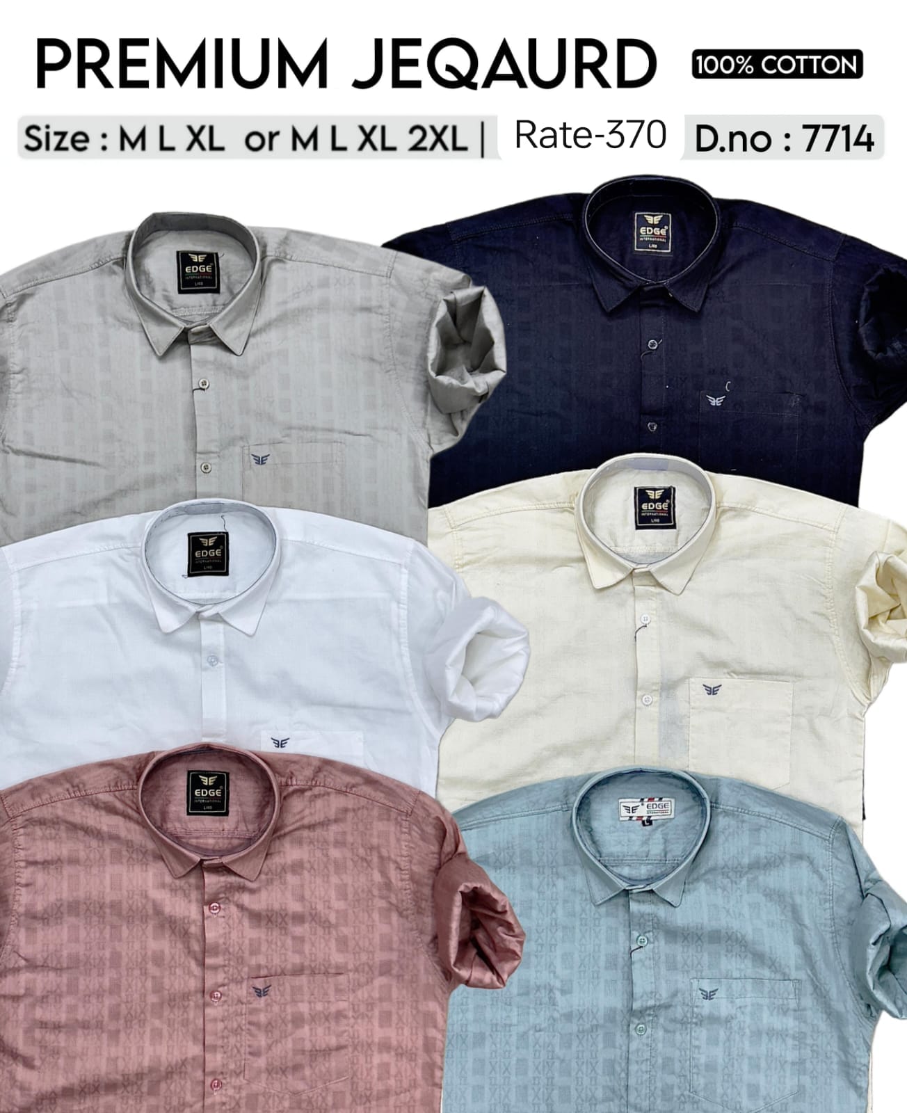 Jequard Luxury Subtle Textured Pattern Shirt