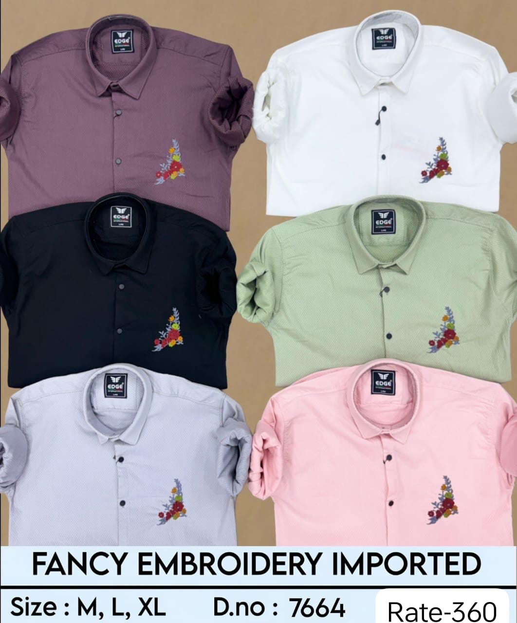 Stylish Branded Emroided Quality Shirt