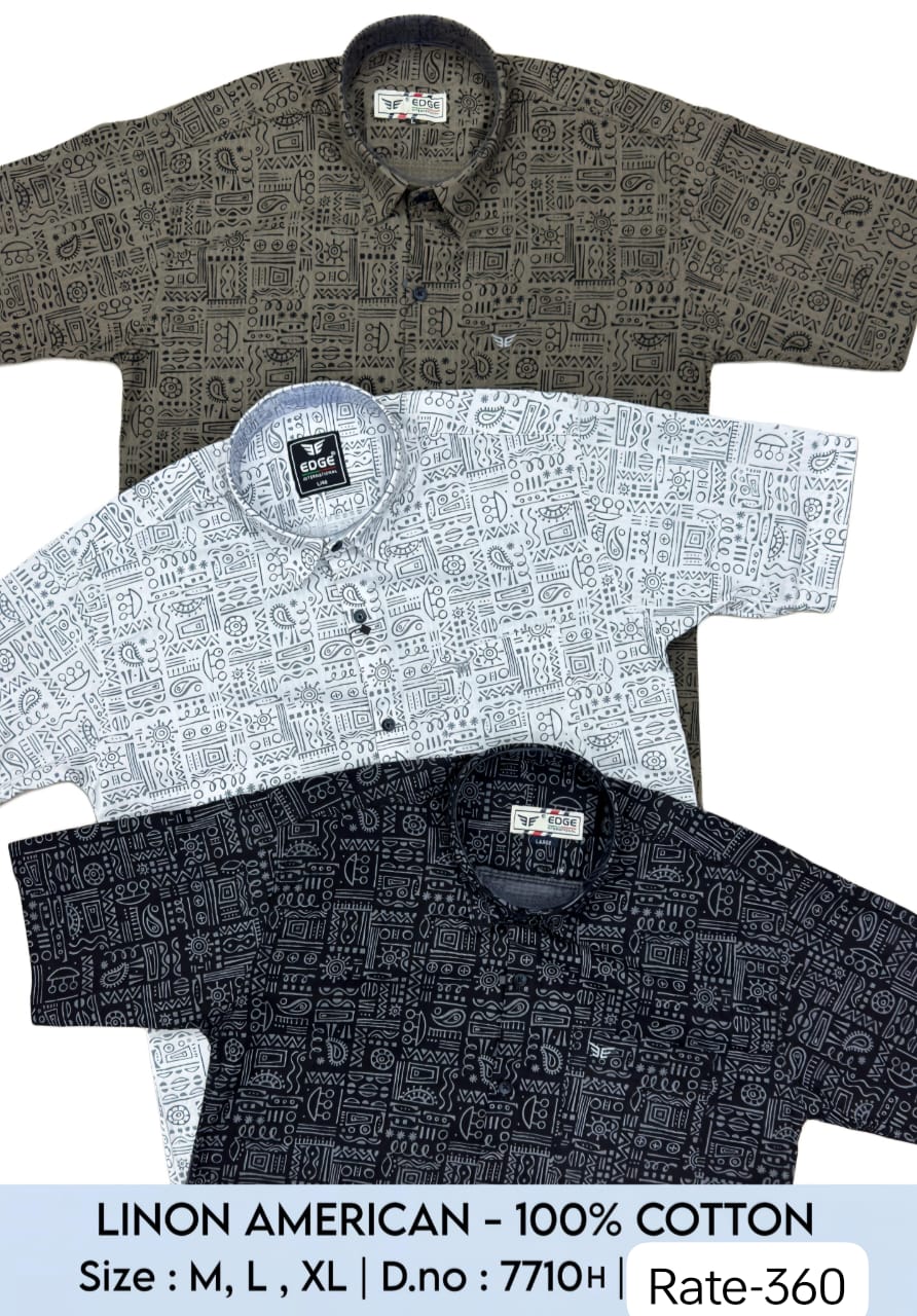 Comfortable & Stylish Printed Cotton Half-Sleeve Shirt