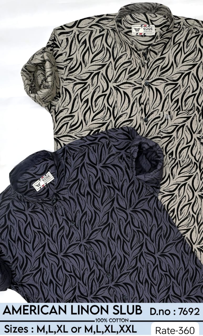 AMERICAN LINON SLUB SHIRT