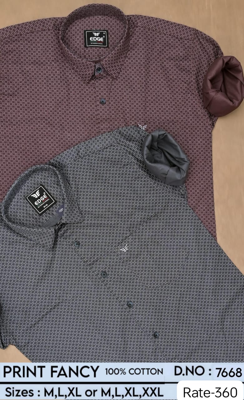 FANCY PRINTS 100% COTTON SHIRT