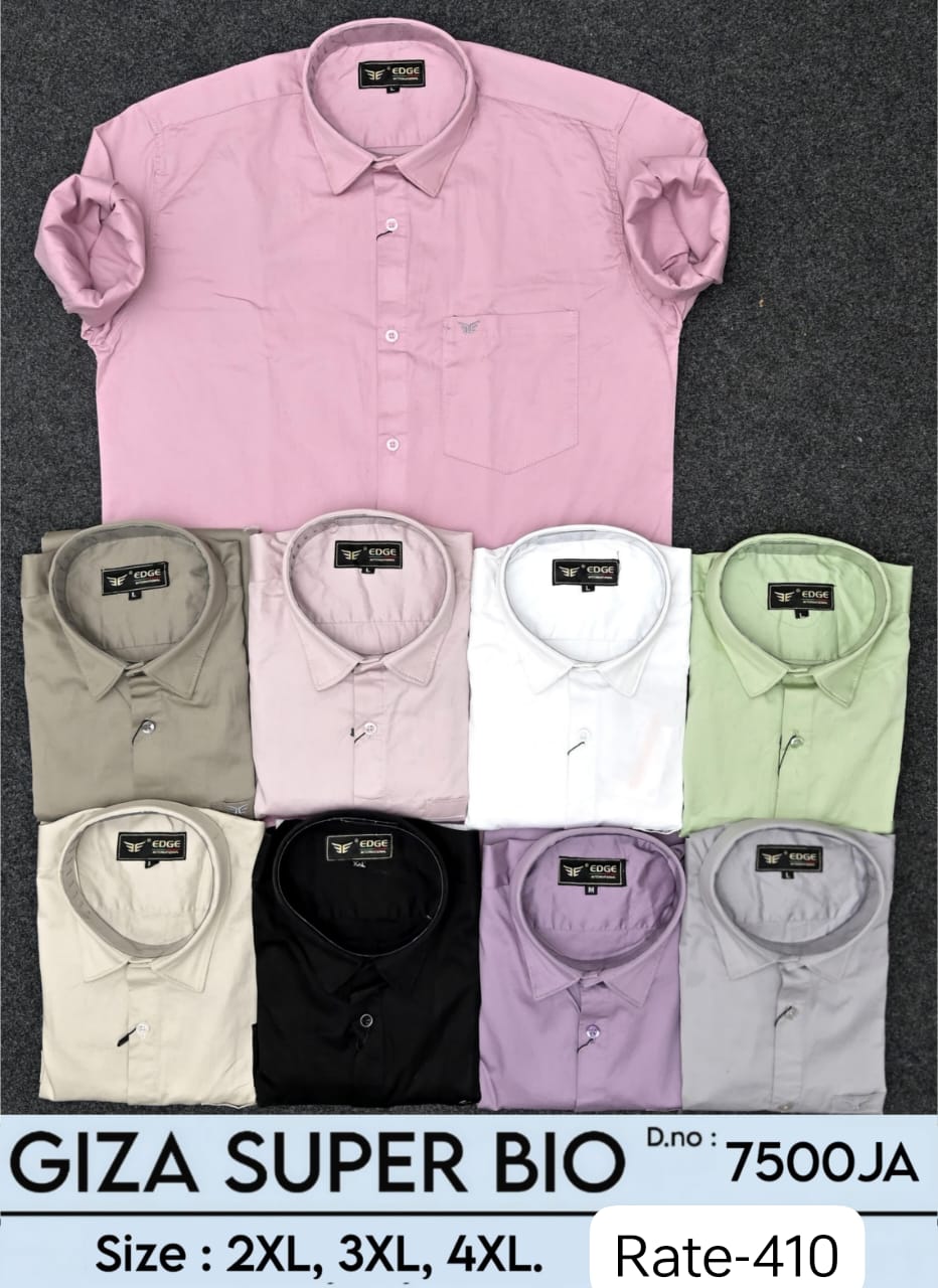 Men's Giza Super Bio Plain Shirts