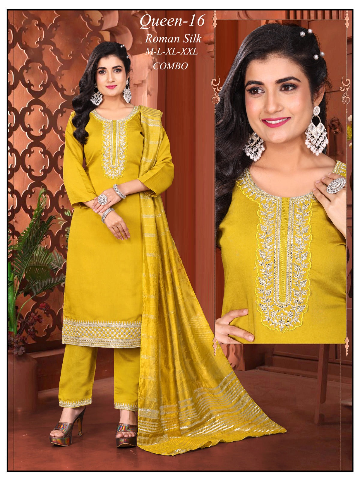 Premium Roman febric kurti