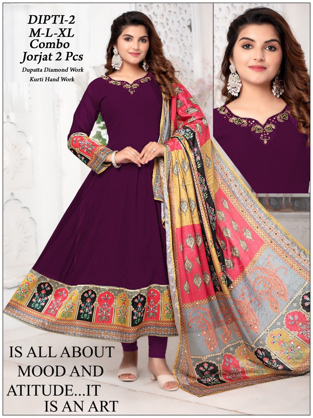 Anarkali-style Kurti