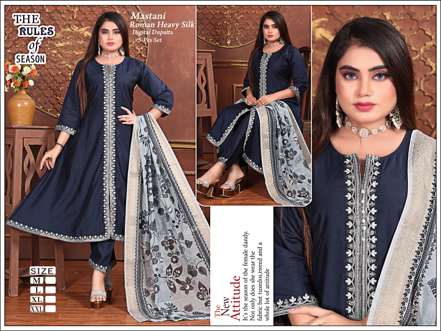 Roman Heavy Silk fabric kurti