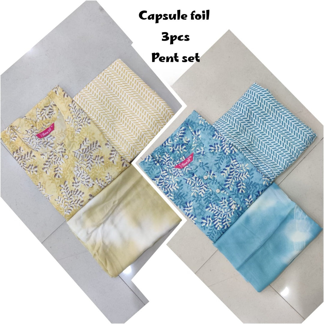 Capsule Foil Print 3-Piece Set