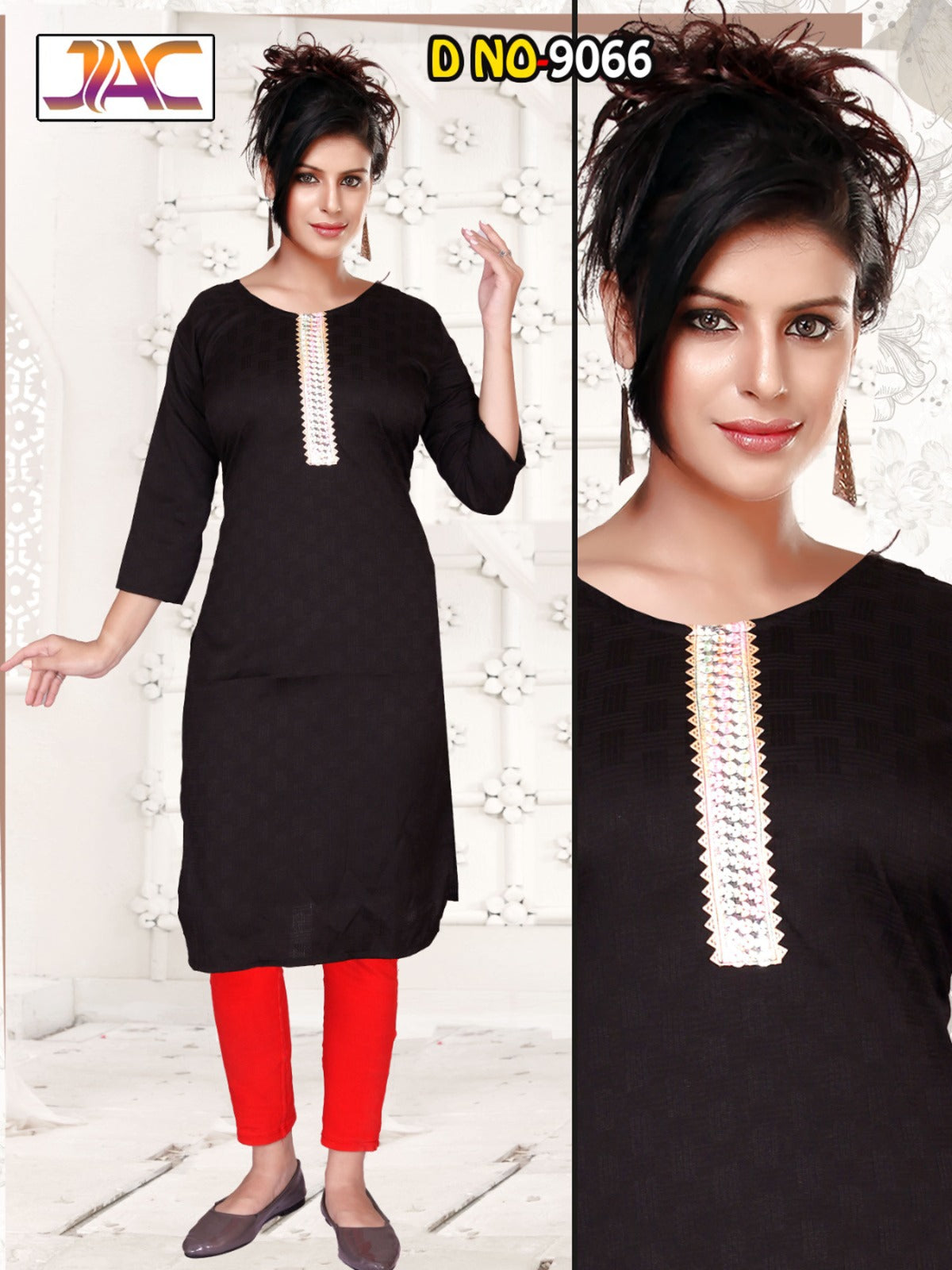 Girls' Printed  Anarkali Kurti