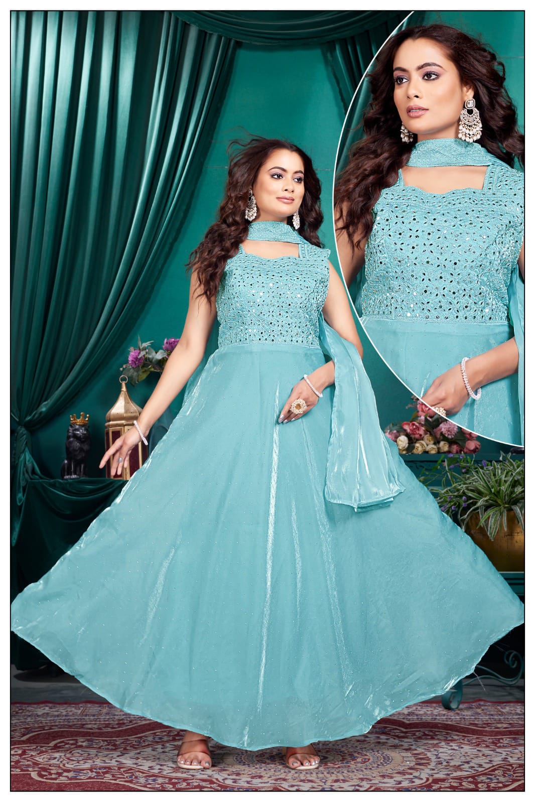 Fandey Fab Embroidered Frock set