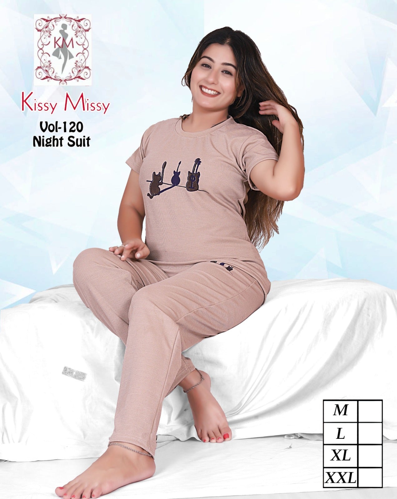 Designer Girls Night Suit Set Co-ord