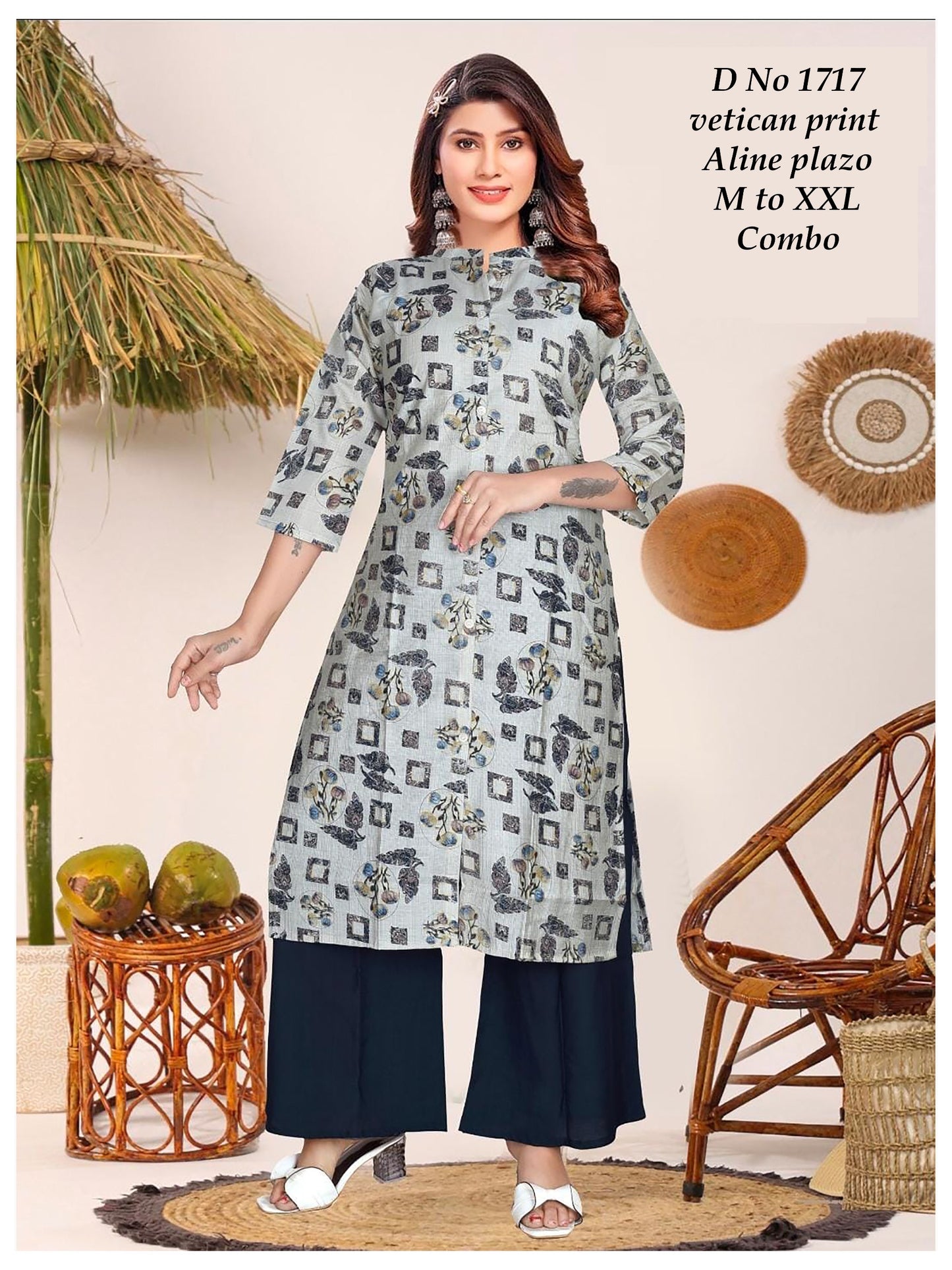 Vetican A-line Plazo Set