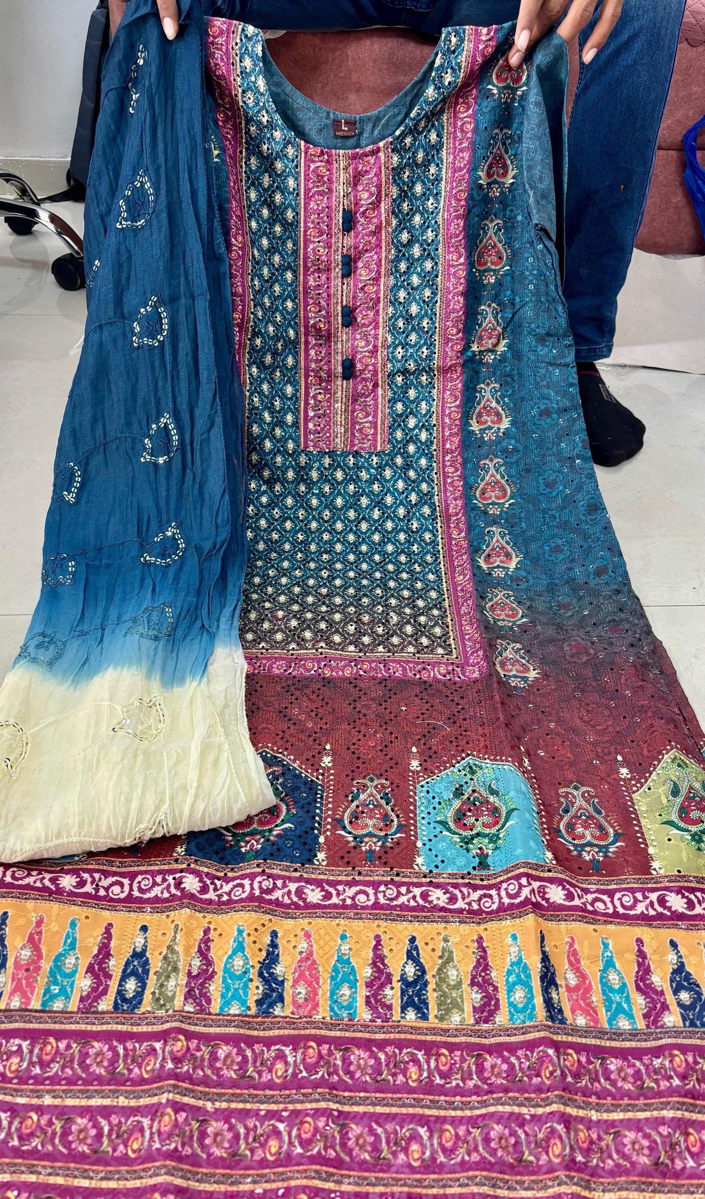 Chicken Cotton Digital print 3pc