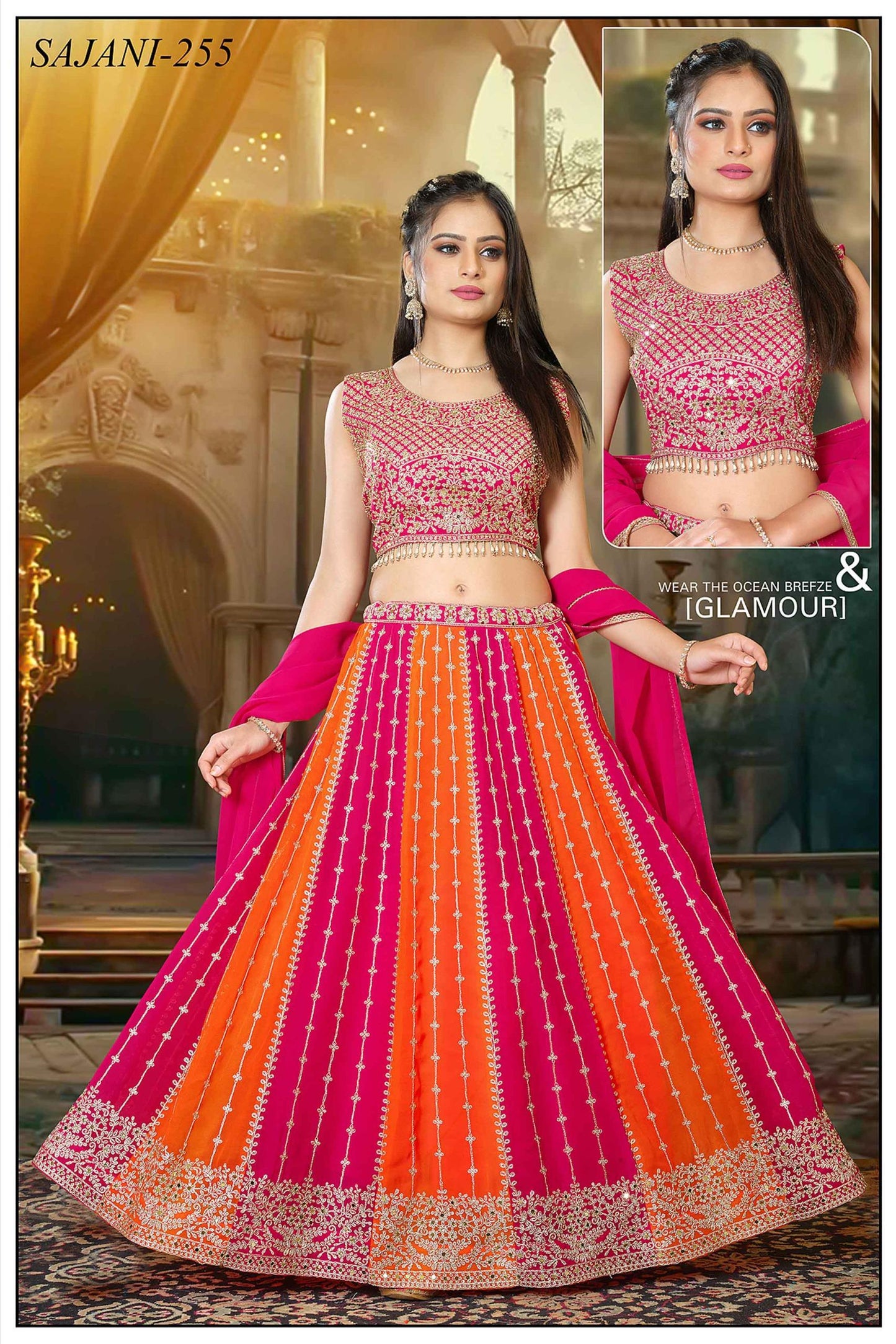 Rangin Rangeela Crop Top embroidery