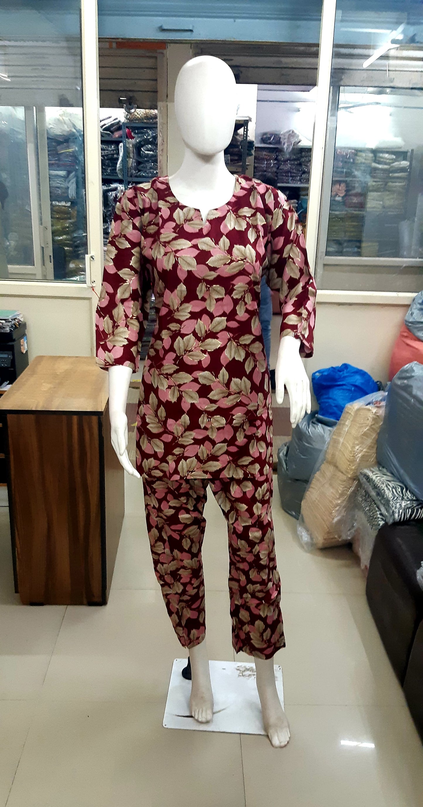 Rayon heavy pik co-ord set