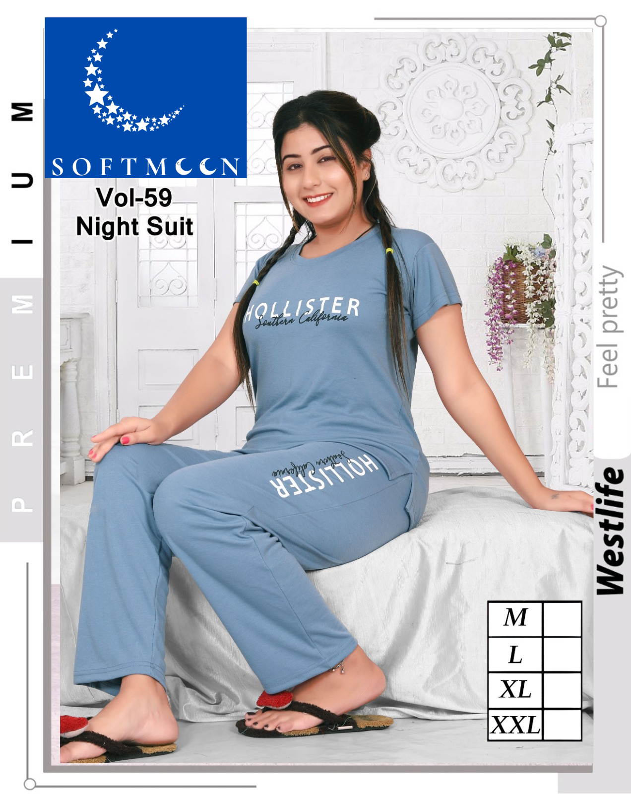 Premium T-shirt lower set | Softmoon Comet vol-59