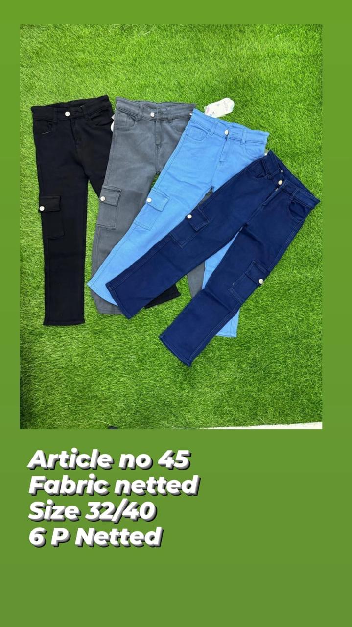 Wide Leg 32-40 6pocket Jeans