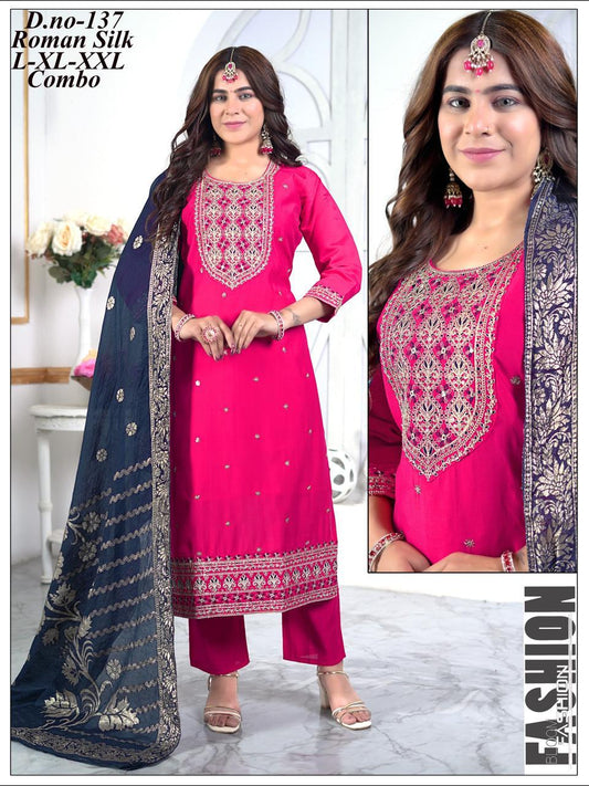 Pink Banarasi Magic - Ultimate 3pc