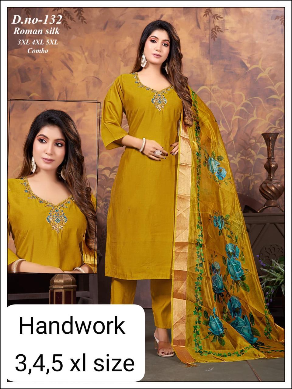 Classy Handwork Big Size 3pc