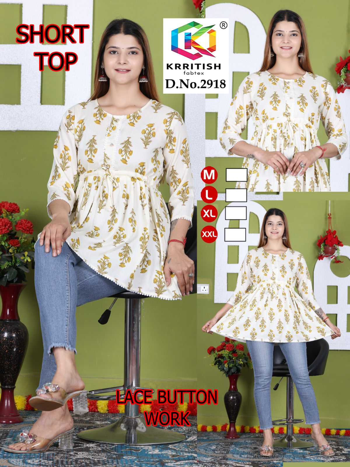 Quality Guaranteed Short Kurti peplum
