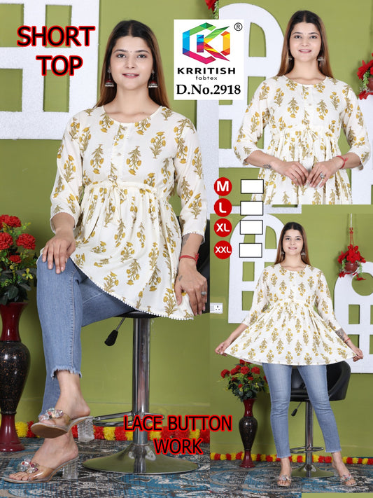 Quality Guaranteed Short Kurti peplum