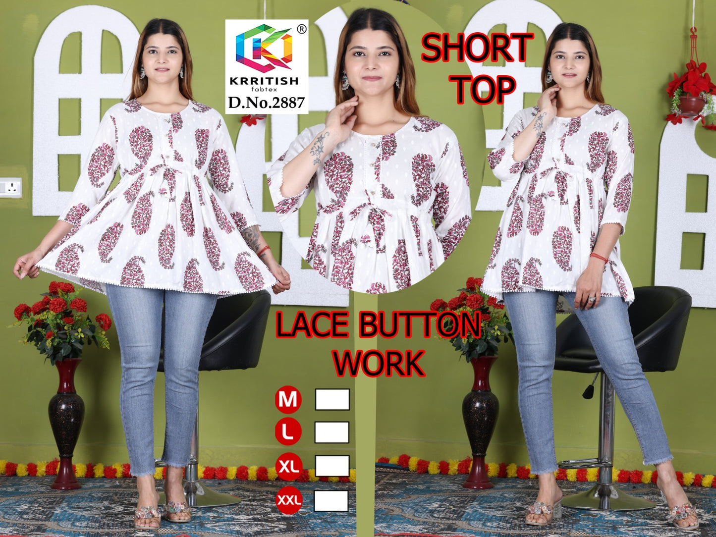 Quality Guaranteed Short Kurti peplum