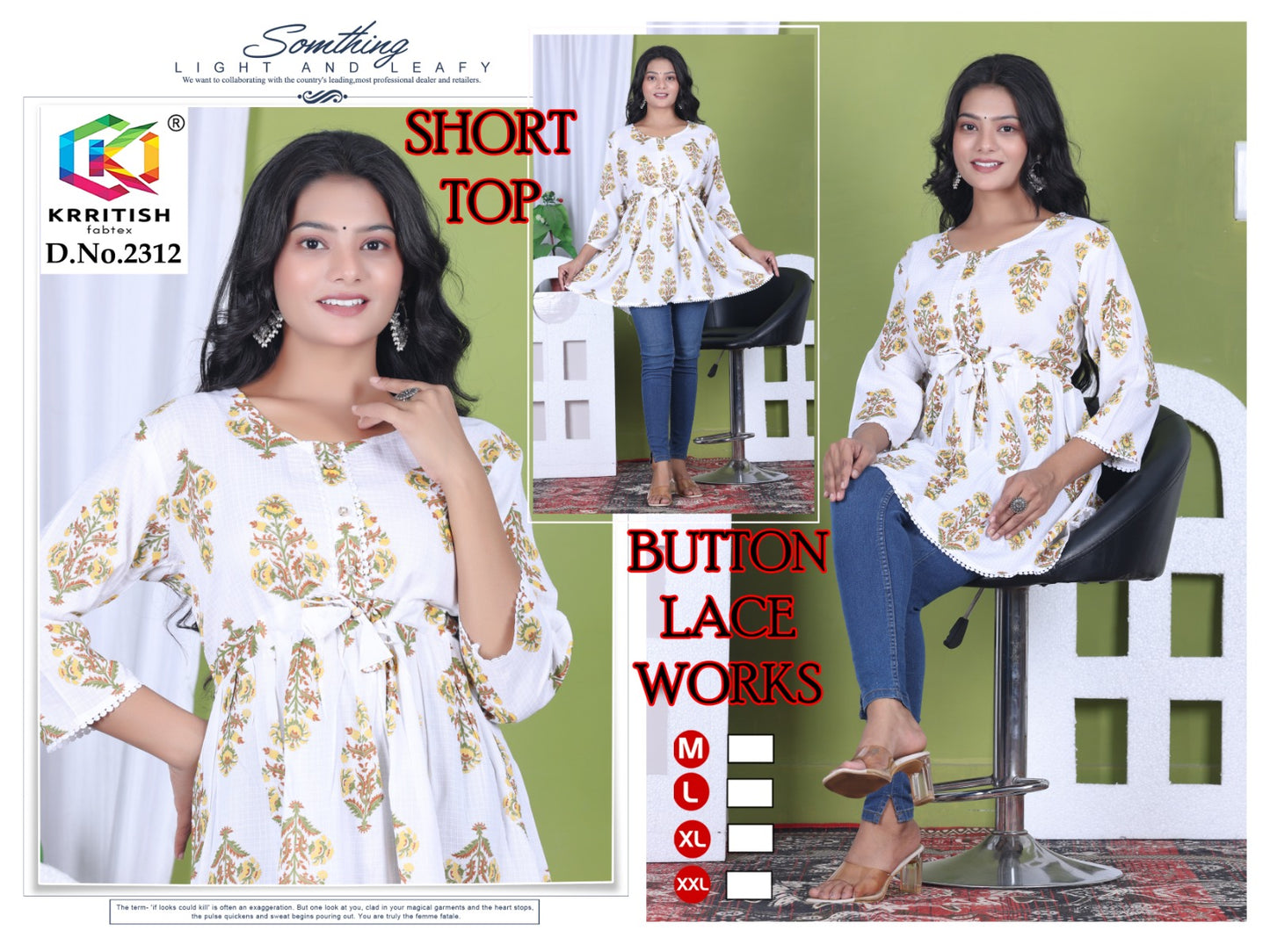 Quality Guaranteed Short Kurti peplum