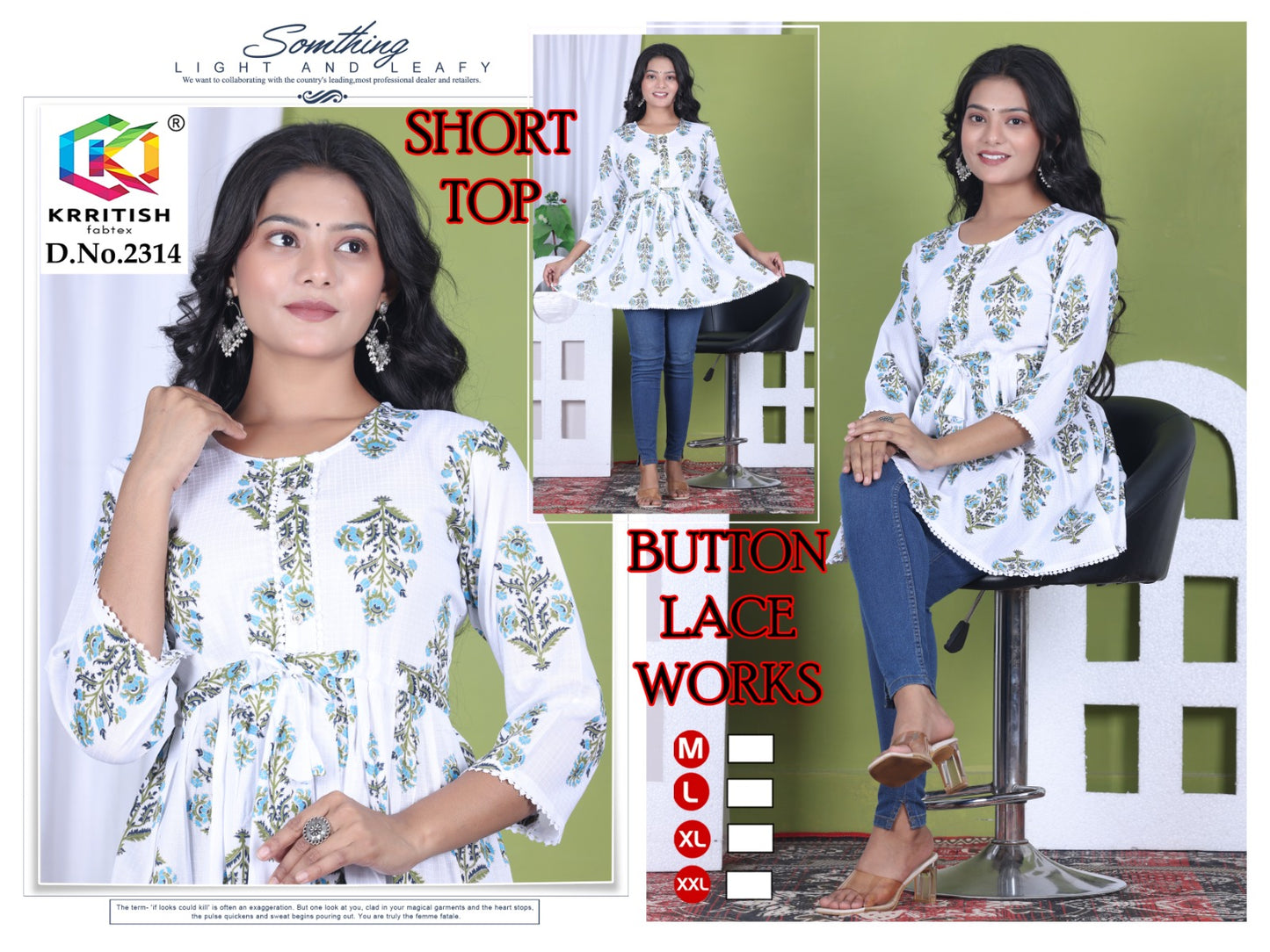 Quality Guaranteed Short Kurti peplum