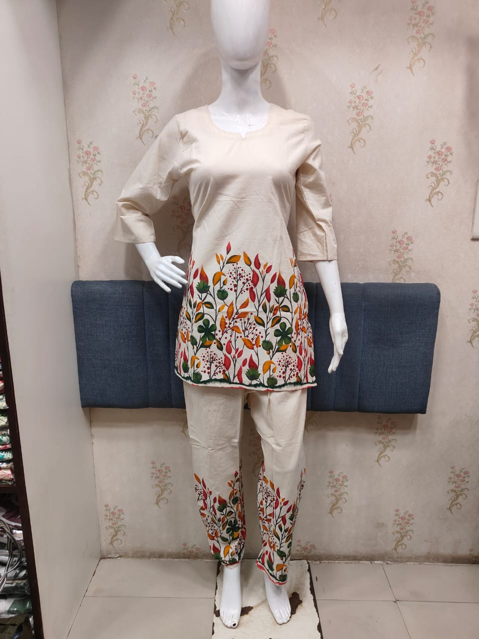 Cotton flex Designer co-ord set