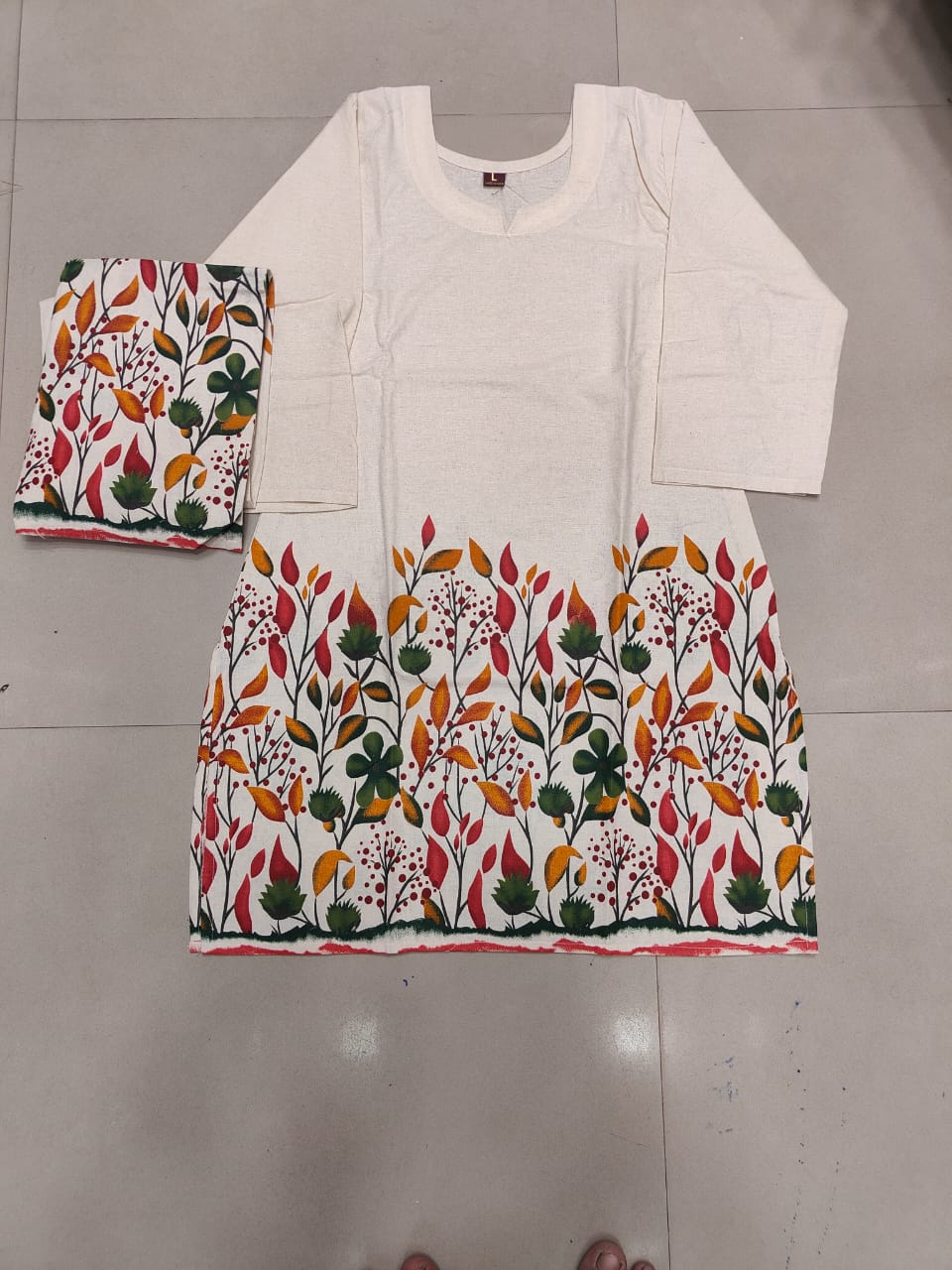 Cotton flex Designer co-ord set
